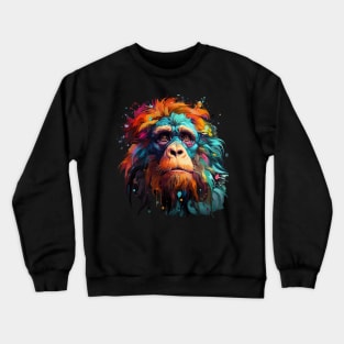 Orangutan Rainbow Crewneck Sweatshirt